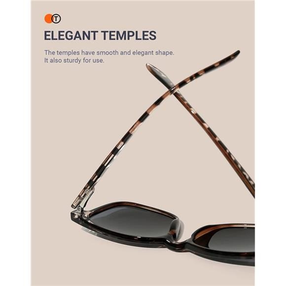 2 Pack Polarized Sunglasses for Women Men Classic Sun Glasses 100% UV Protection main image 6